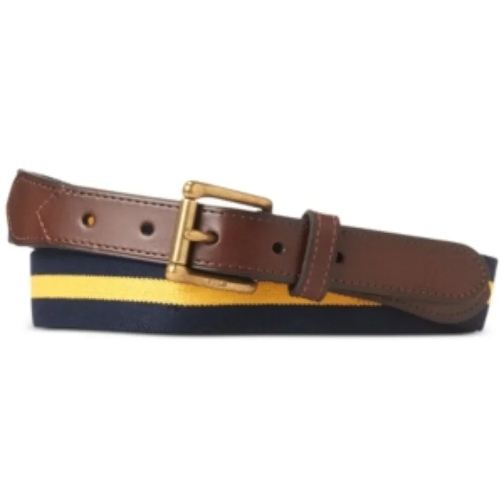 Polo Ralph Lauren Striped Stretch Webbed Belt